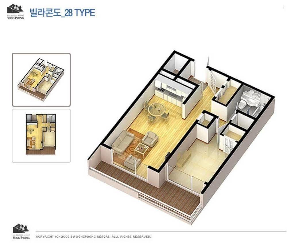 Yongpyong Resort Villa Condominium Pyeongchang Eksteriør bilde